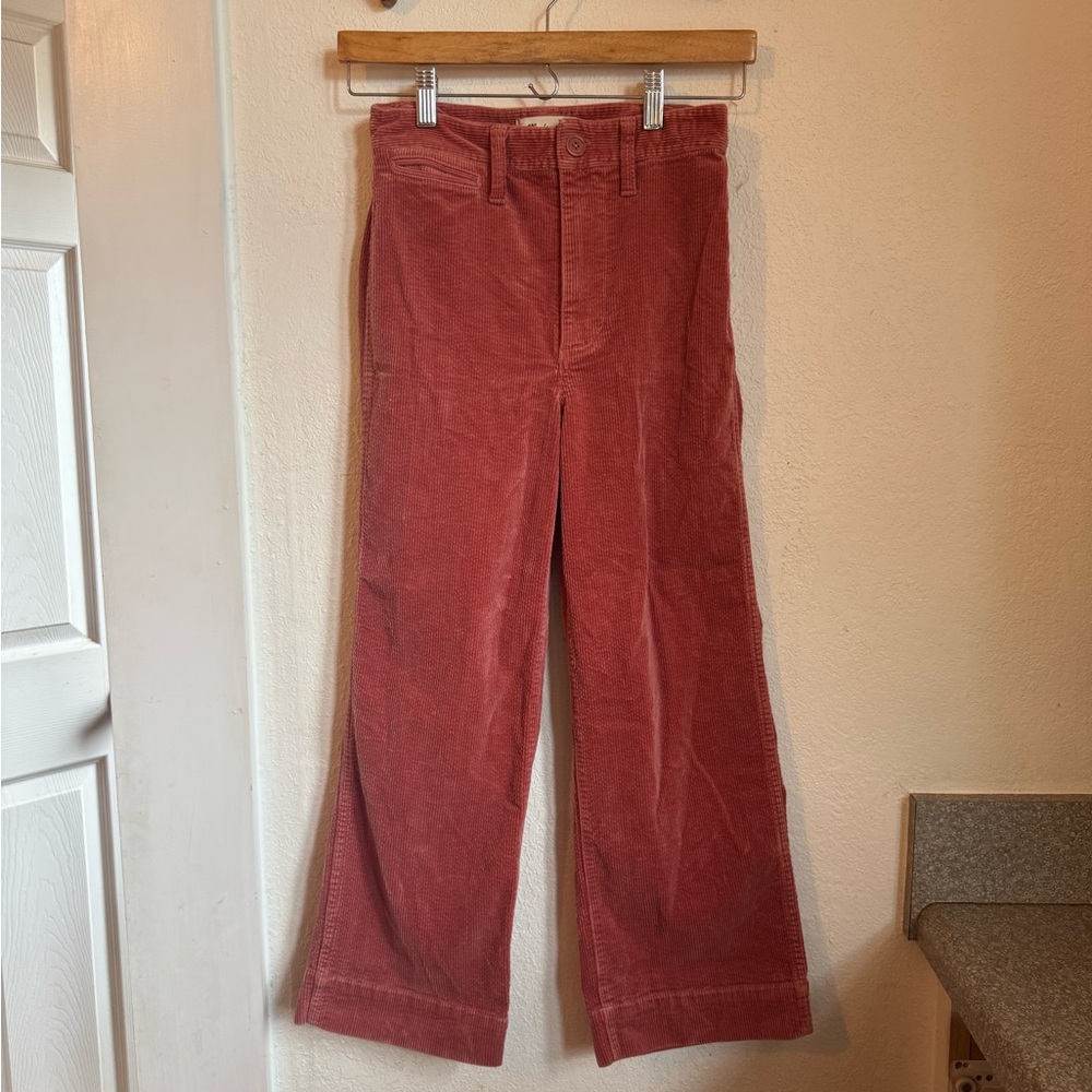Madewell Pink Corduroy Pants